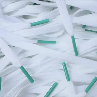 Colored Tips Nike Laces Teal Jade Veters