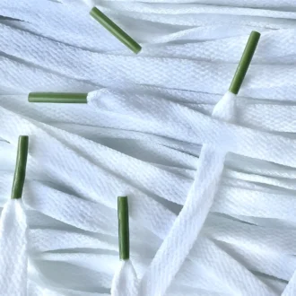 Colored Tips laces veters white wit olive green olijfgroen Nike