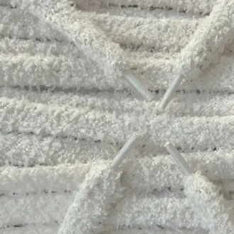 Fluffy veters laces Grey Grijs