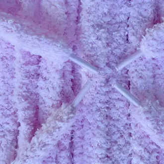 Fluffy veters laces Pink Roze