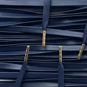 Leren lederen veters navy leather laces navy