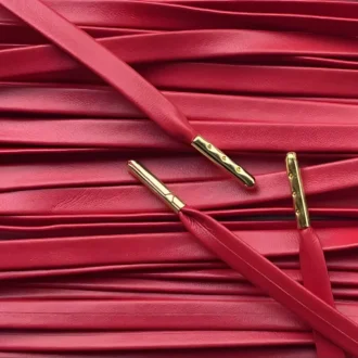 Leren lederen veters rood leather laces red