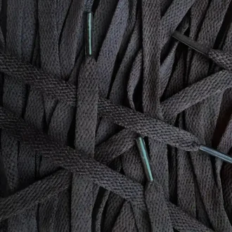 Nike laces Dark Brown veters flat 1