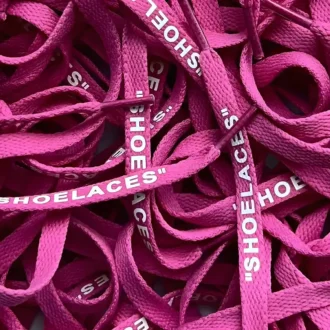 Off White SHOELACES laces veters Dark Pink Donkerroze