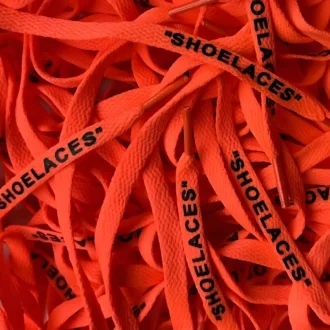 Off White SHOELACES laces veters Fluor Orange Fluor Oranje