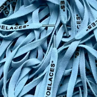 Off White SHOELACES laces veters Ice Blue