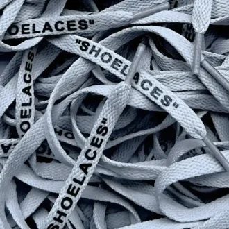 Off White SHOELACES laces veters Light Grey Lichtgrijs