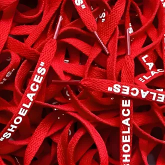 Off White SHOELACES laces veters Red Rood