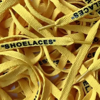 Off White SHOELACES laces veters Yellow Geel