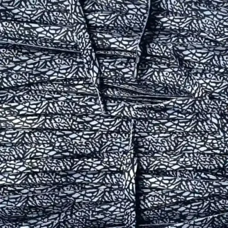 Print laces Cement White