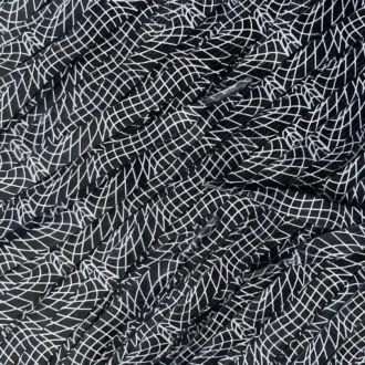 Print laces Spider Web Black