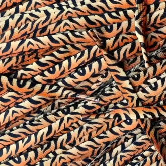 Print laces Tiger Orange