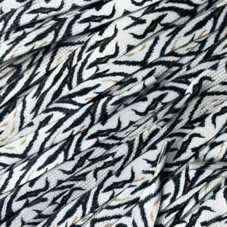 Print laces Tribal Zebra Gold