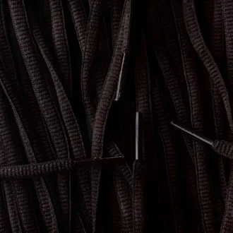 Small oval laces dark brown smalle ovale veters donkerbruin