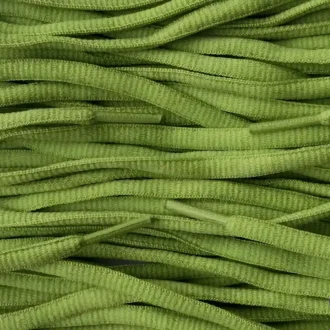 Small oval laces dark lime smalle ovale veters donkerlimoen