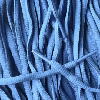 Small oval laces old blue smalle ovale veters oudblauw