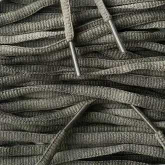 Small oval laces olive green smalle ovale veters olijfgroen