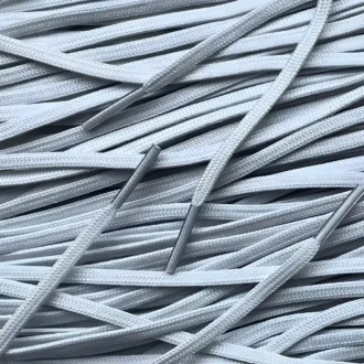 Smalle voetbal veters lichtgrijs football soccer laces light grey