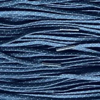 Smalle voetbal veters polka navy lichtblauw football soccer laces polka navy light blue