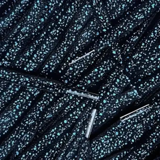 Speckled laces veters Black Light Blue Zwart Lichtblauw