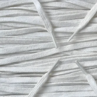 Vintage cotton shoelaces Milky White melkwit katoenen veters