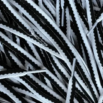 Wave laces Black White