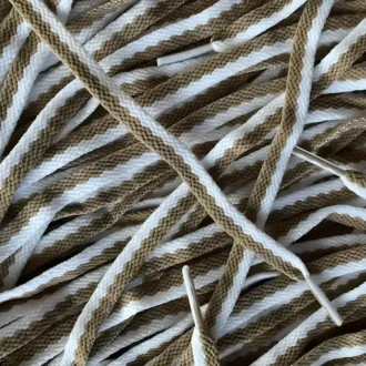 Wave laces Coffee White