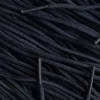 Wax laces black zwart premium rope veters Nike shoelaces